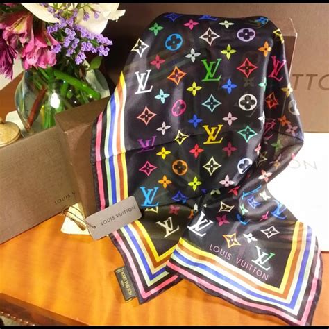 fake lv silk scarf|louis vuitton knock off scarf.